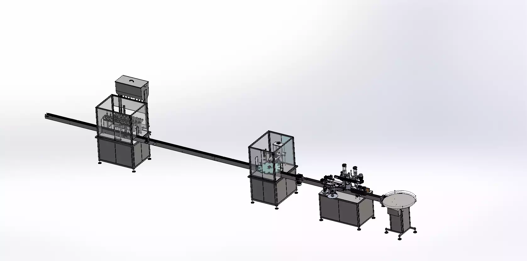 Full Automatic 4 Nozzles Liquid Filling Machine